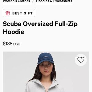 lululemon athletica Scuba Oversized Full-Zip Hoodie